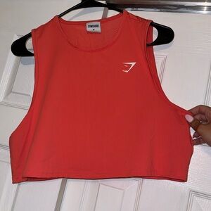 Cropped workout tank top